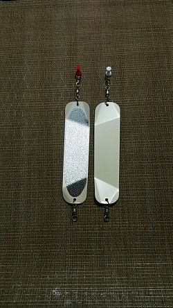Pearl white front/back with mylar on one side 6 inch only $6.50 each