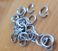 Stainless Steel Jump Rings - offset - Size 5