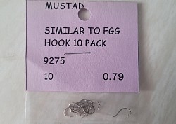 Mustad Style 9275 Egg Hook 10-pack