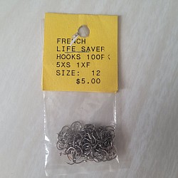 French Life Saver Hooks - 5X Strong - 1XFine 100 pack